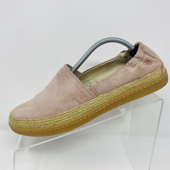 BORN 8.5 Pink Castries Suede Slip On Comfort Espadrilles Boho Chic Casual Loafer - Picture 3 of 16